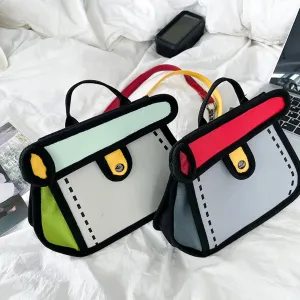 3D Cartoon Style Handbag – Quirky, Fun, and Totally Eye-Catching!