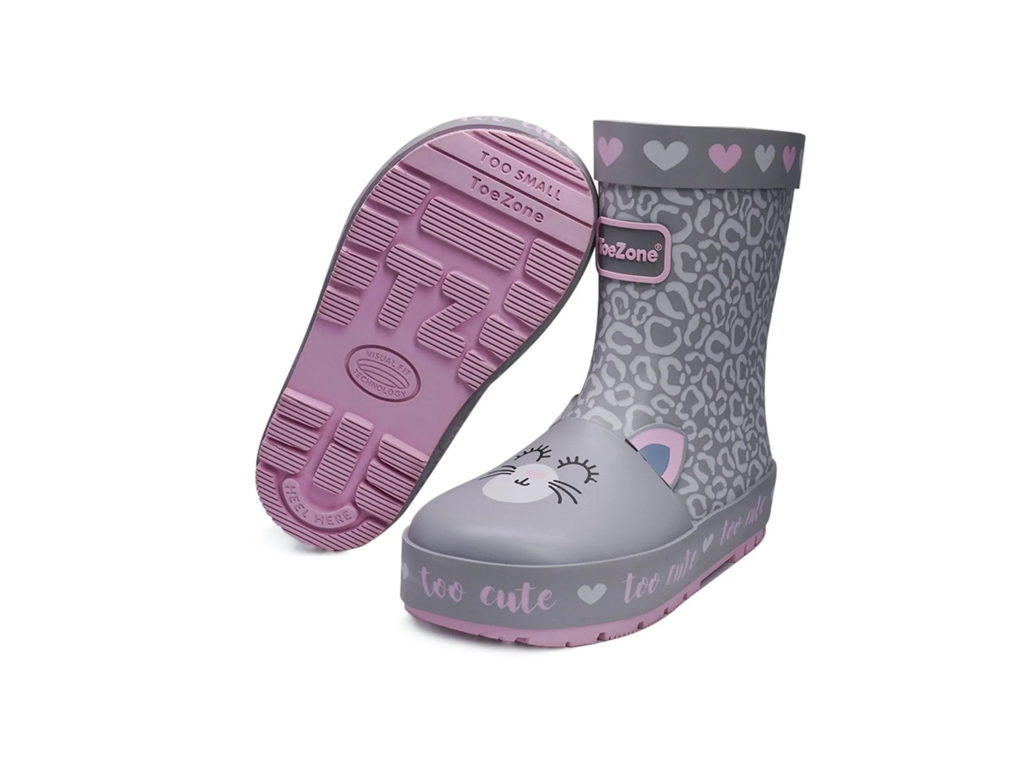 BAILEY - Cat Themed Girls' Novelty Rain Boots