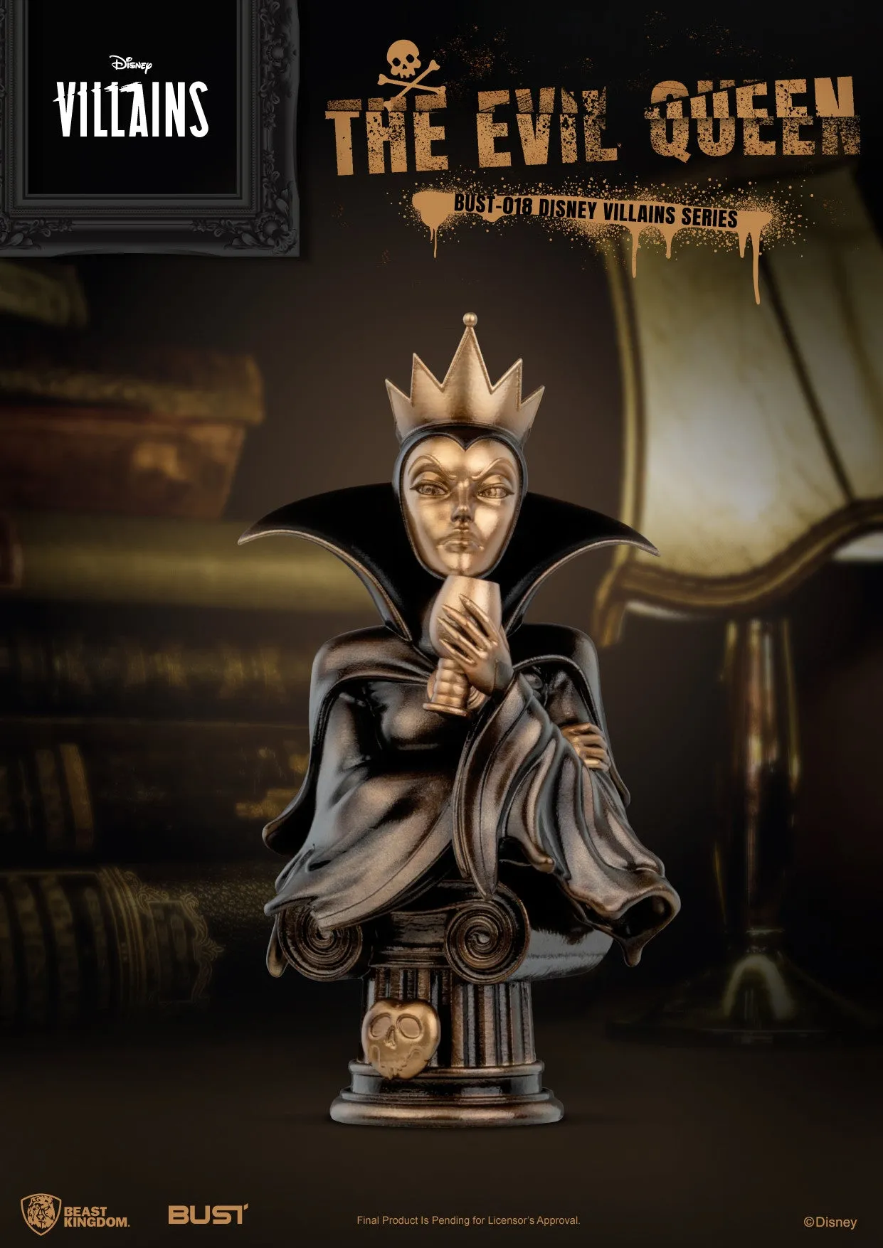 Beast Kingdom Bust Disney Villains Series The Evil Queen 6" PVC Statue