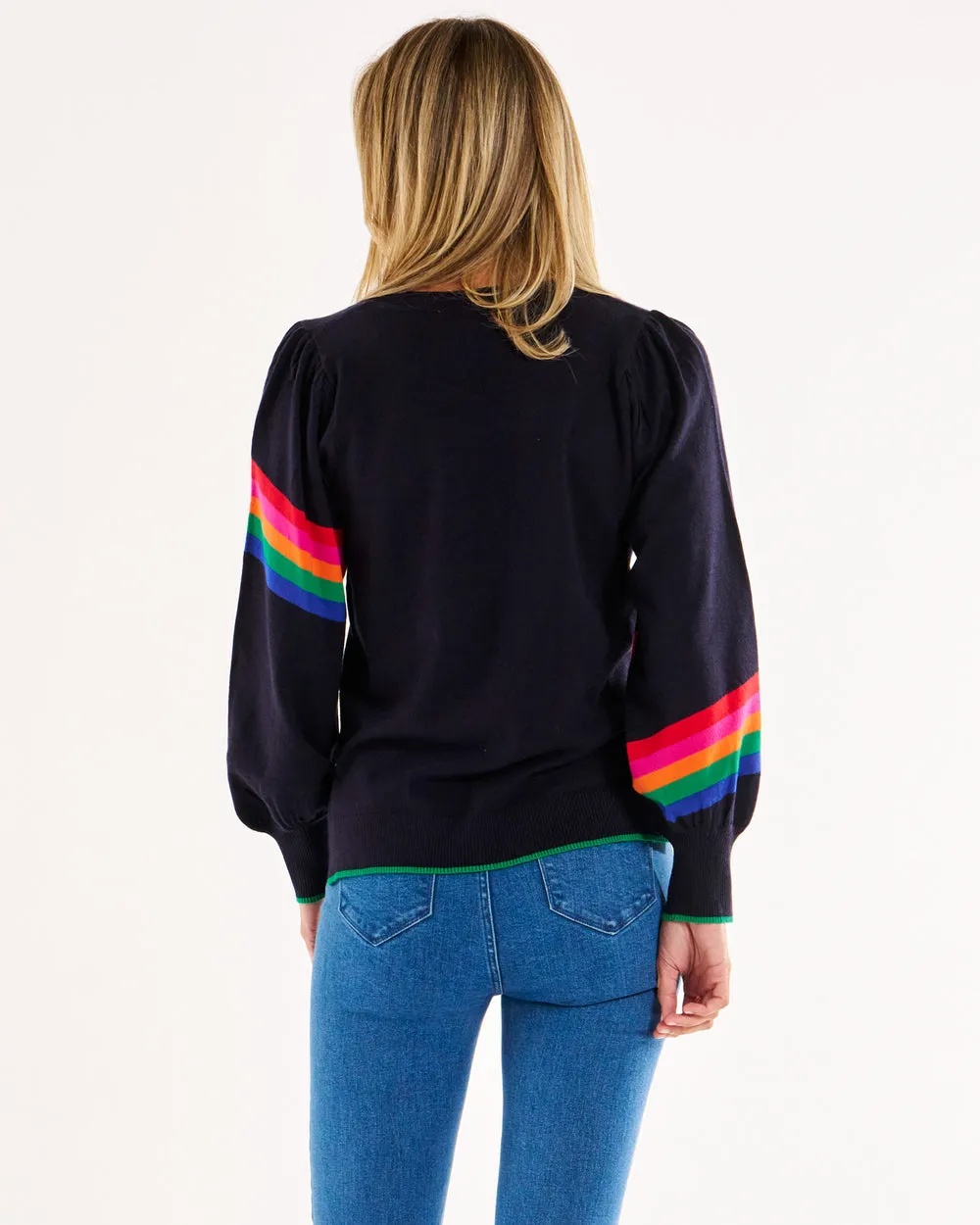 Betty Basics Tori Jumper Navy Rainbow