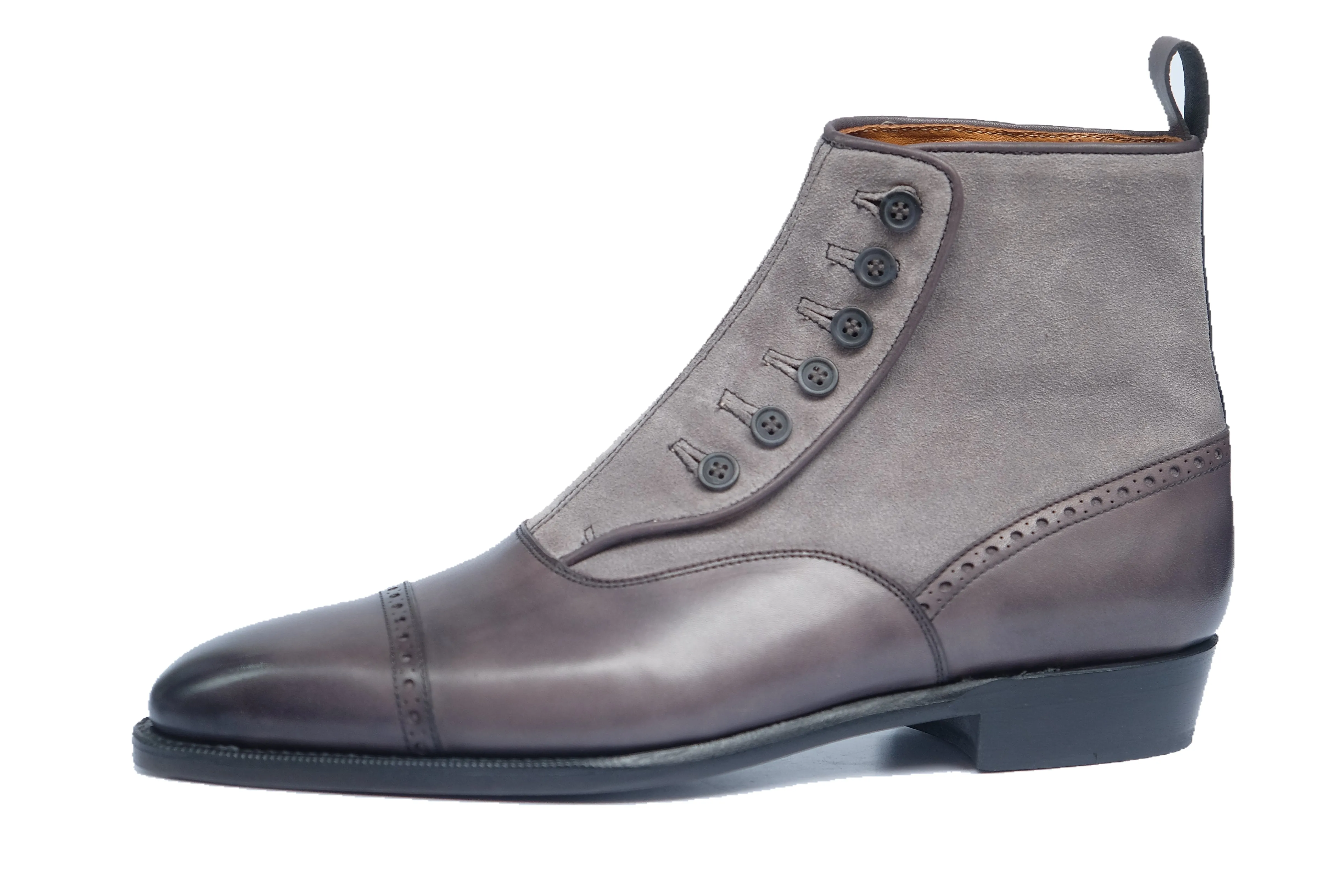 Blue Ridge - MTO - Shaded Grey / Light Grey Suede - LPB Last - Single Leather Sole