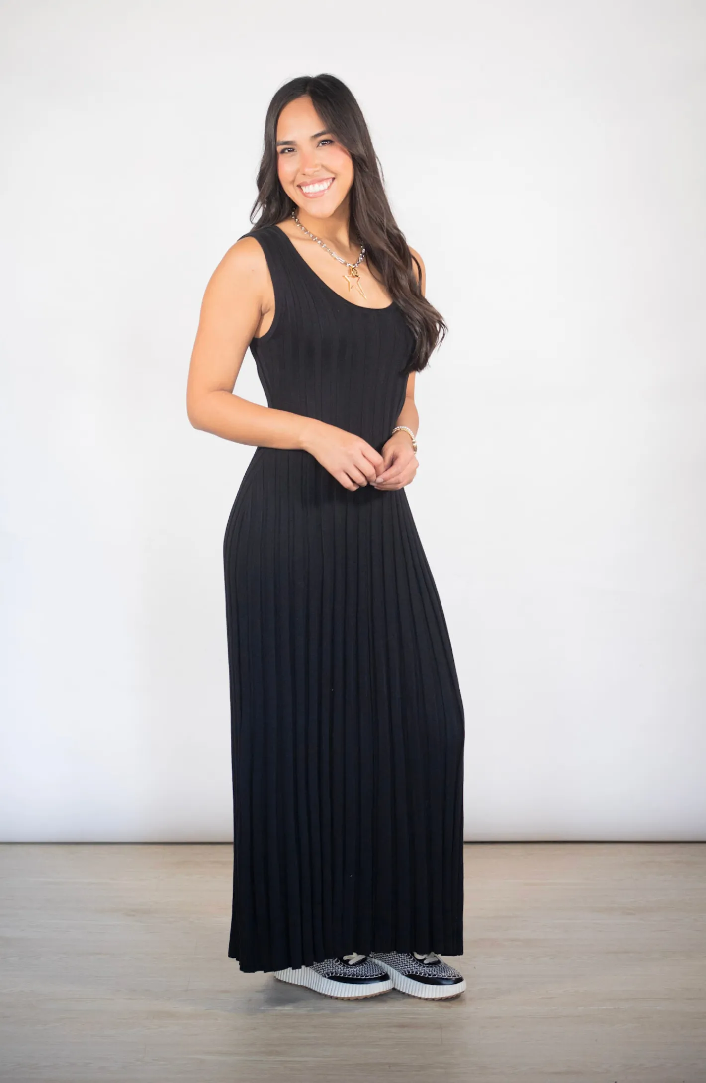 Care To Dare Ribbed Sleeveless Maxi Dress- 2 Colors