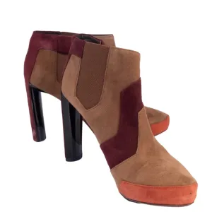 Celine Suede Patchwork Boots