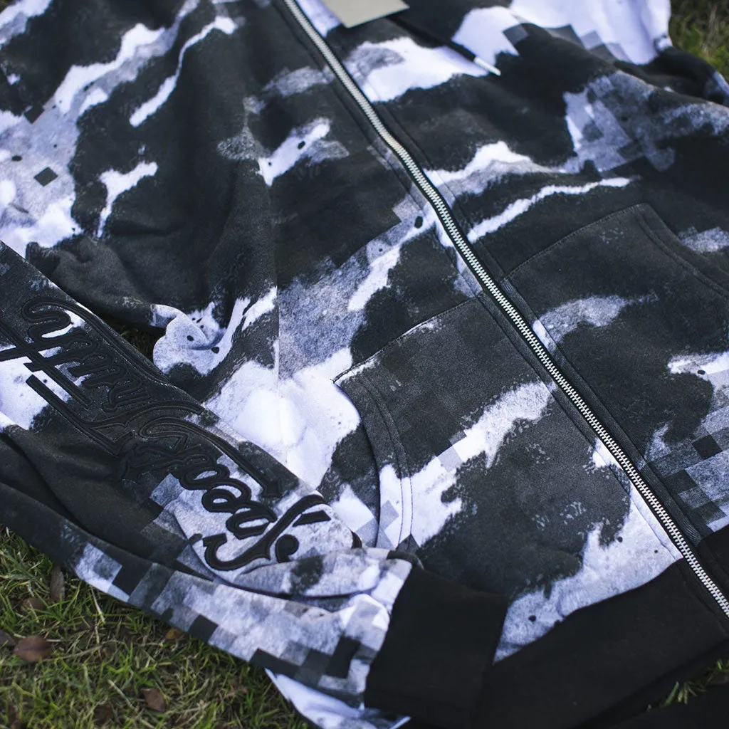 Digi Snow Camo Pullover Hooded Sweatshirt