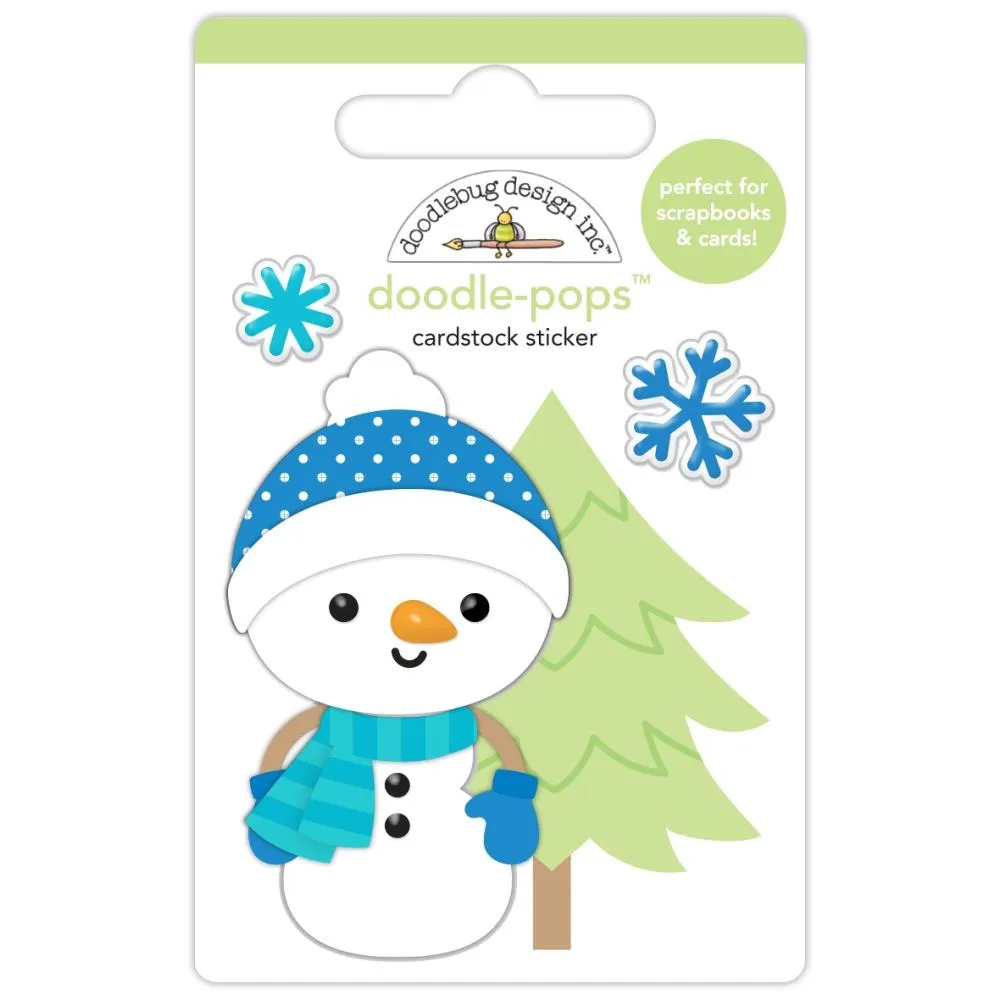 Doodlebug Doodle-Pops 3D Sticker Snow Cute*