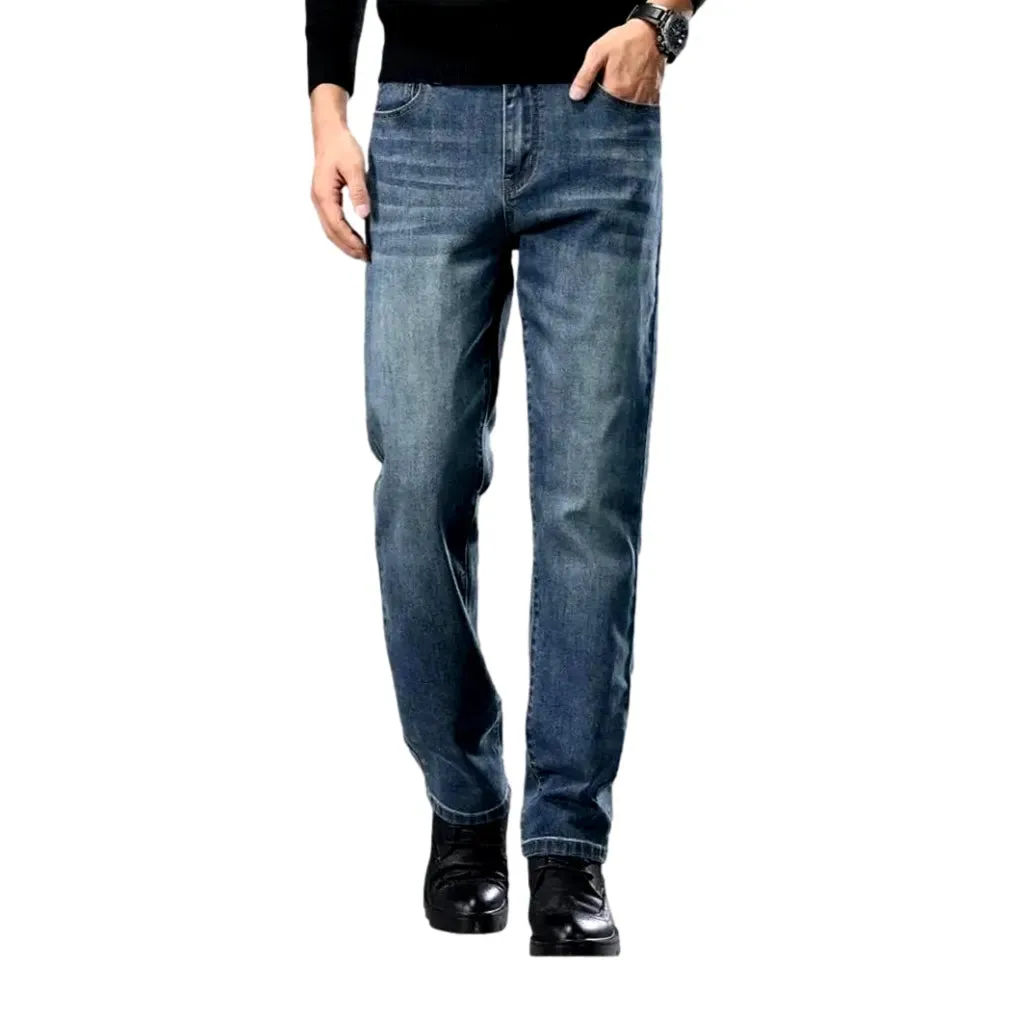 Elastic fit retro jeans for men