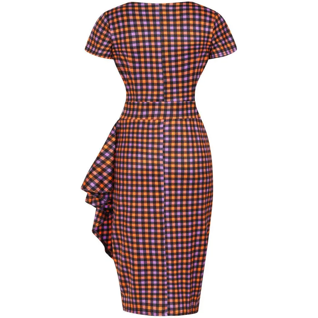 Elsie Dress - Halloween Gingham