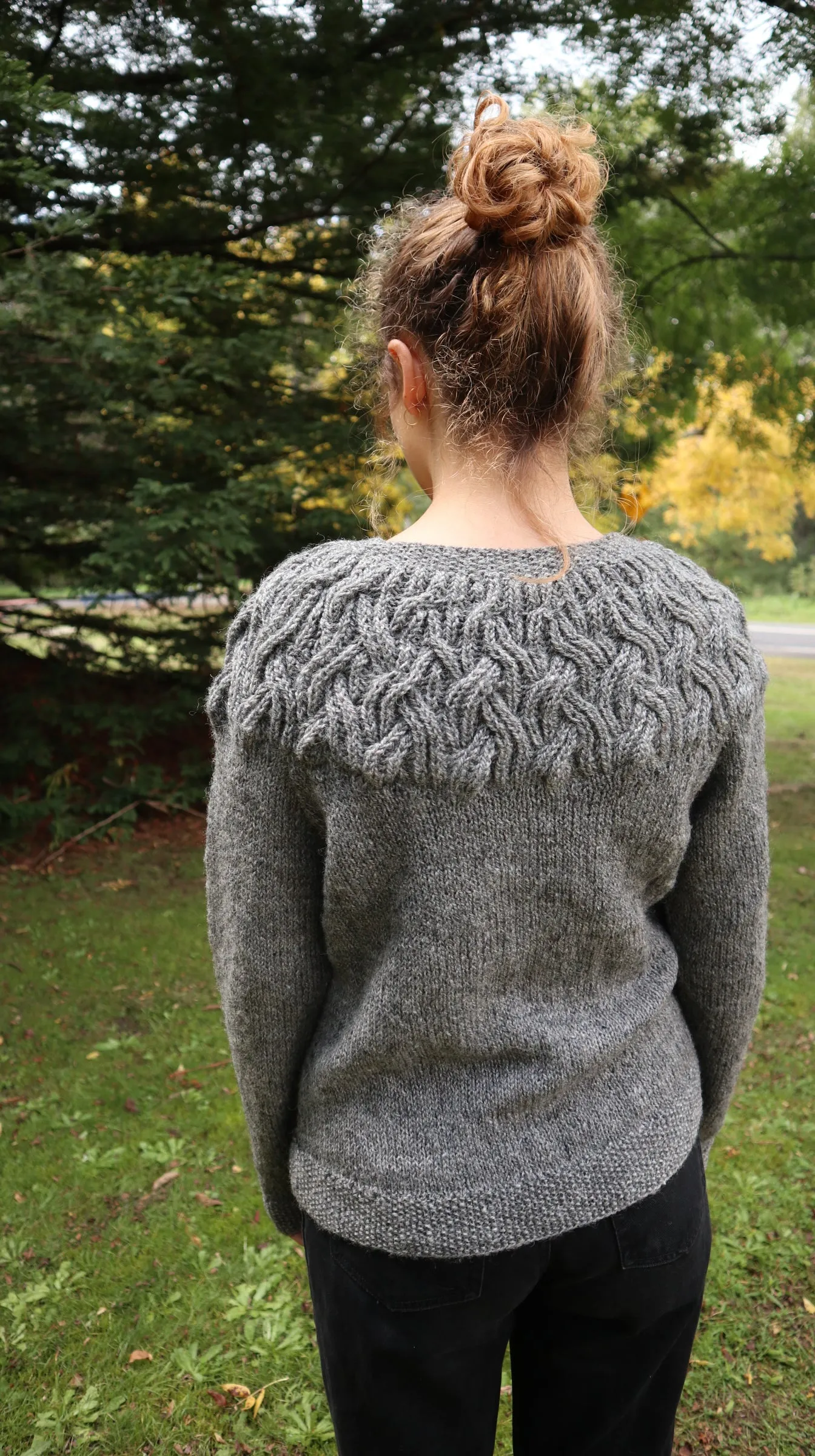 Fair Trade Ethical Women's Woollen Jumper with Yoke