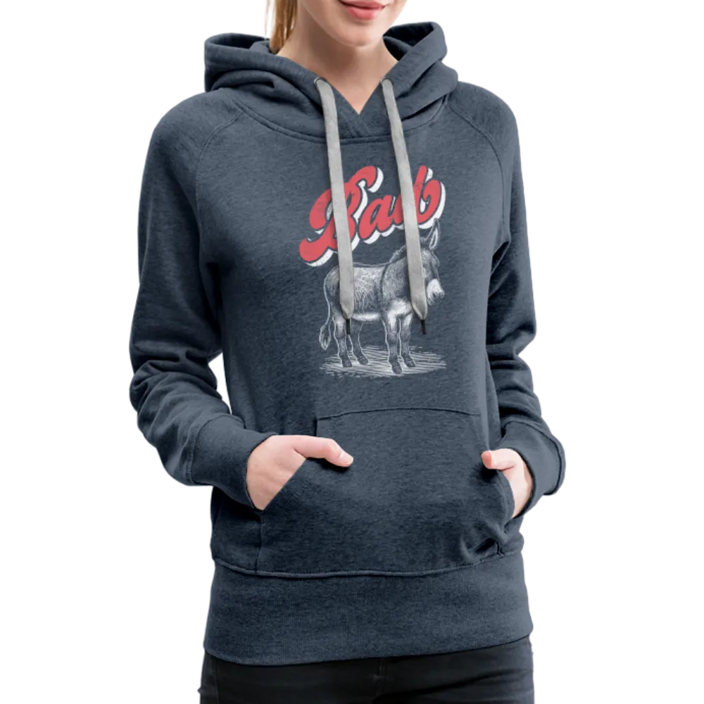 Funny Bad Ass (Donkey) Women’s Premium Hoodie