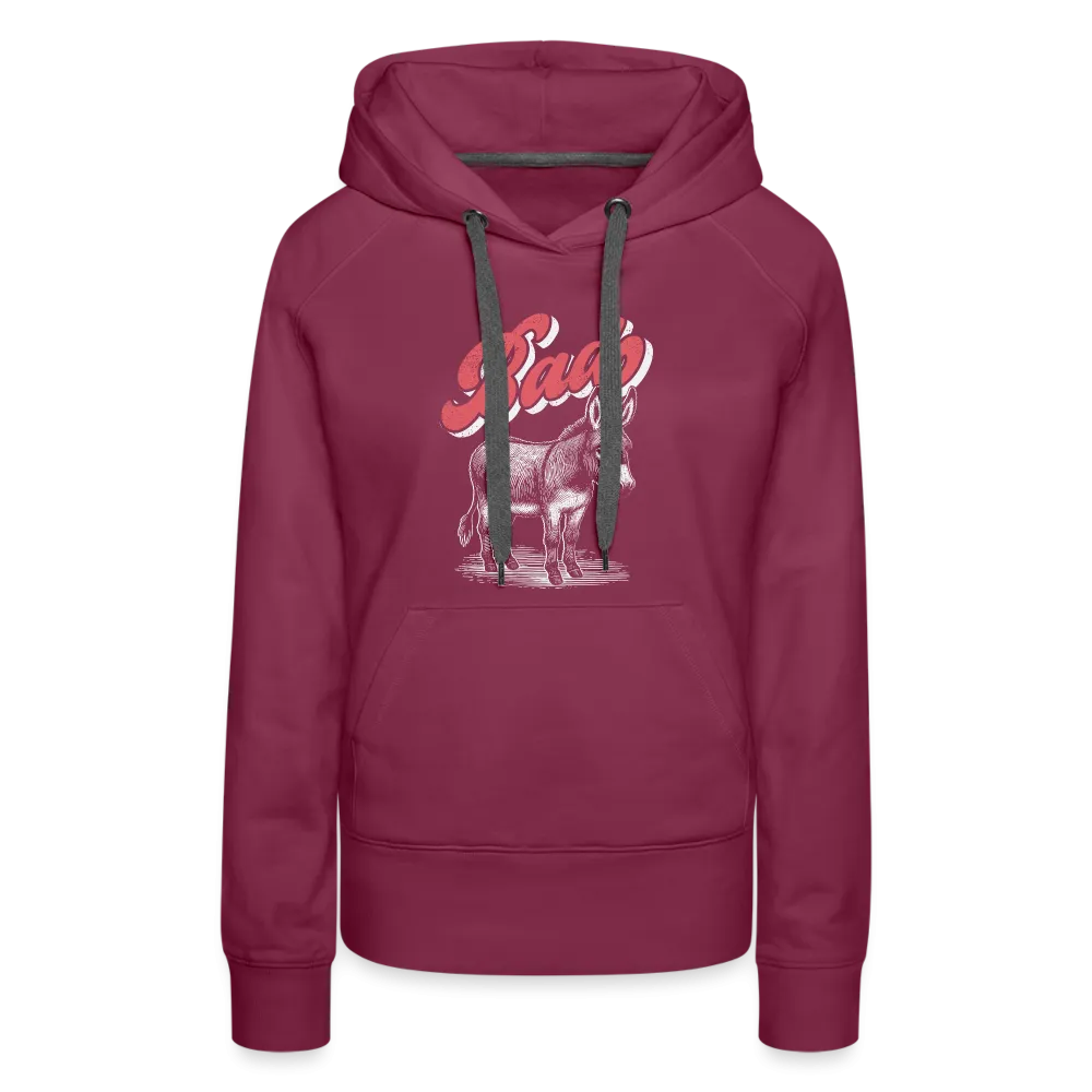 Funny Bad Ass (Donkey) Women’s Premium Hoodie