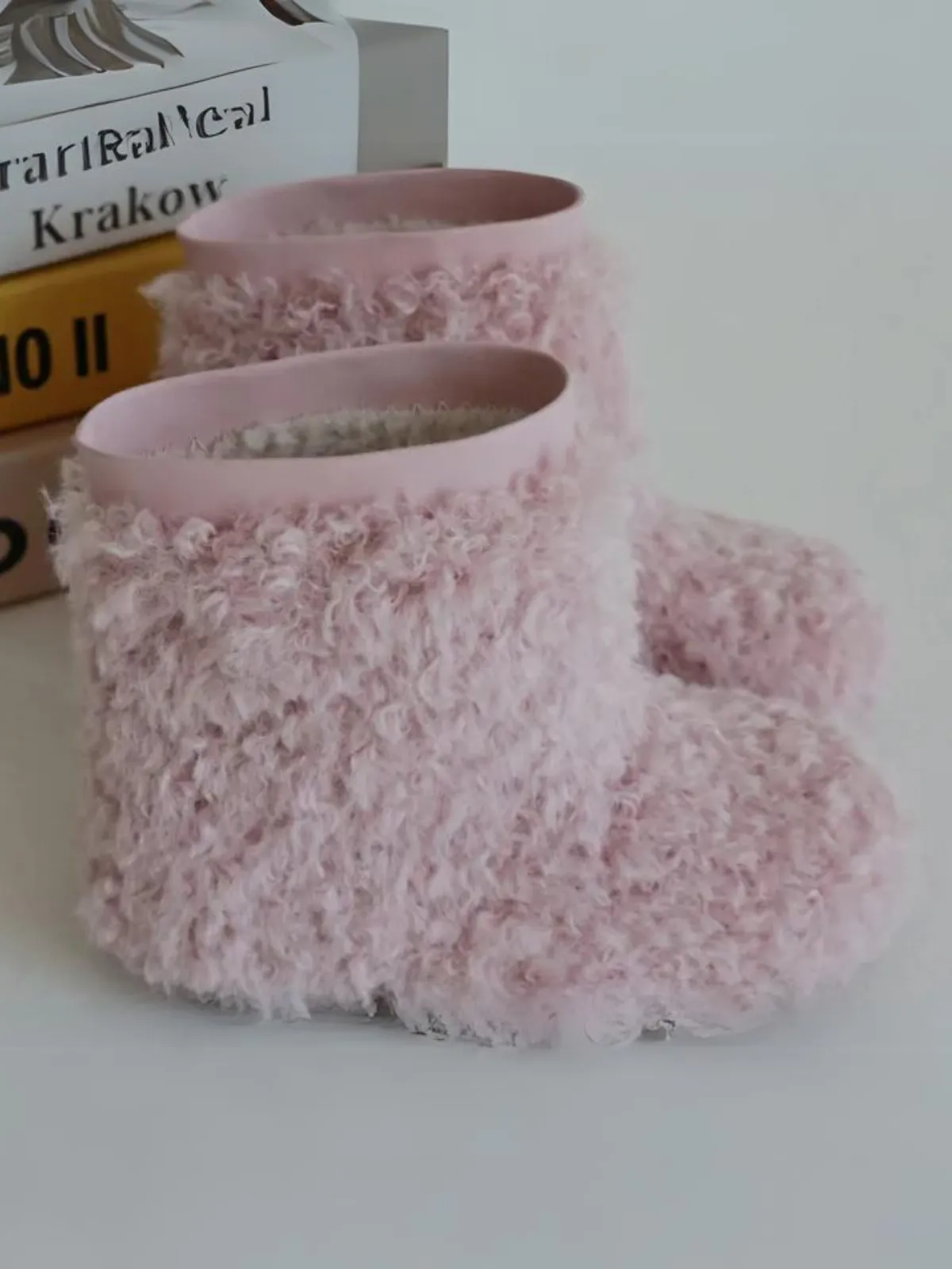 Fuzzy And Warm Wooly Winter Boots by Liv And Mia