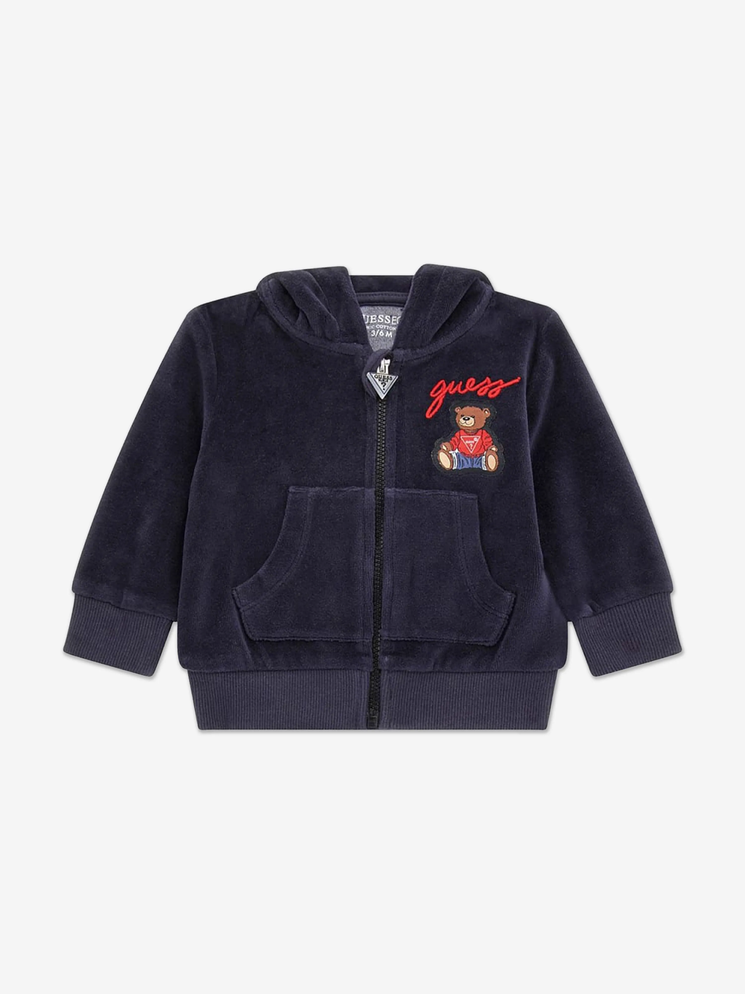 Guess Baby Boys Teddy Bear Logo Tracksuit in Blue