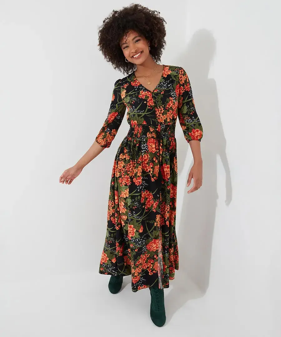 Joe Browns 10 Black Sienna Florals Dress