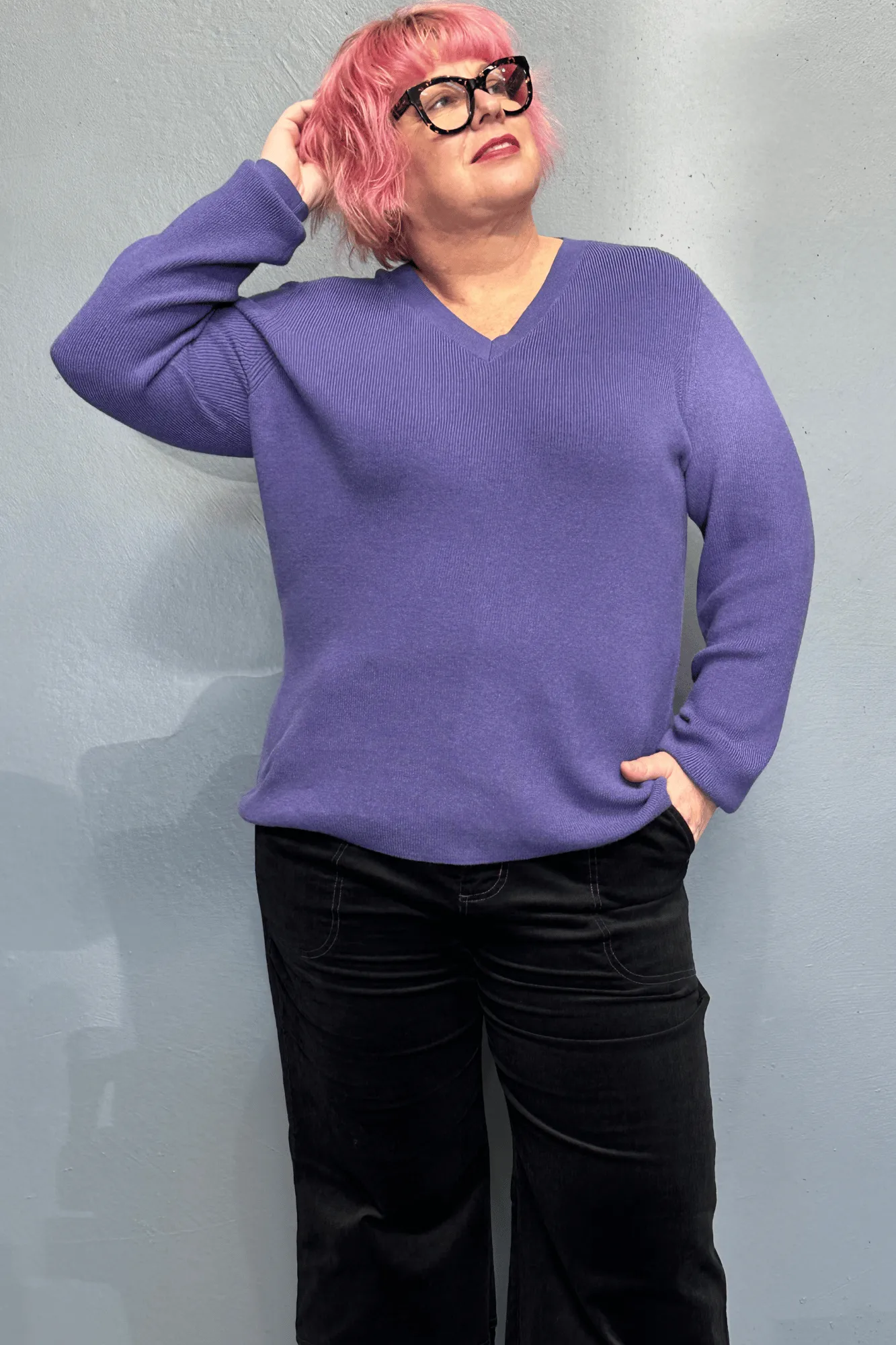 'JOSIE' Jumper - Amethyst