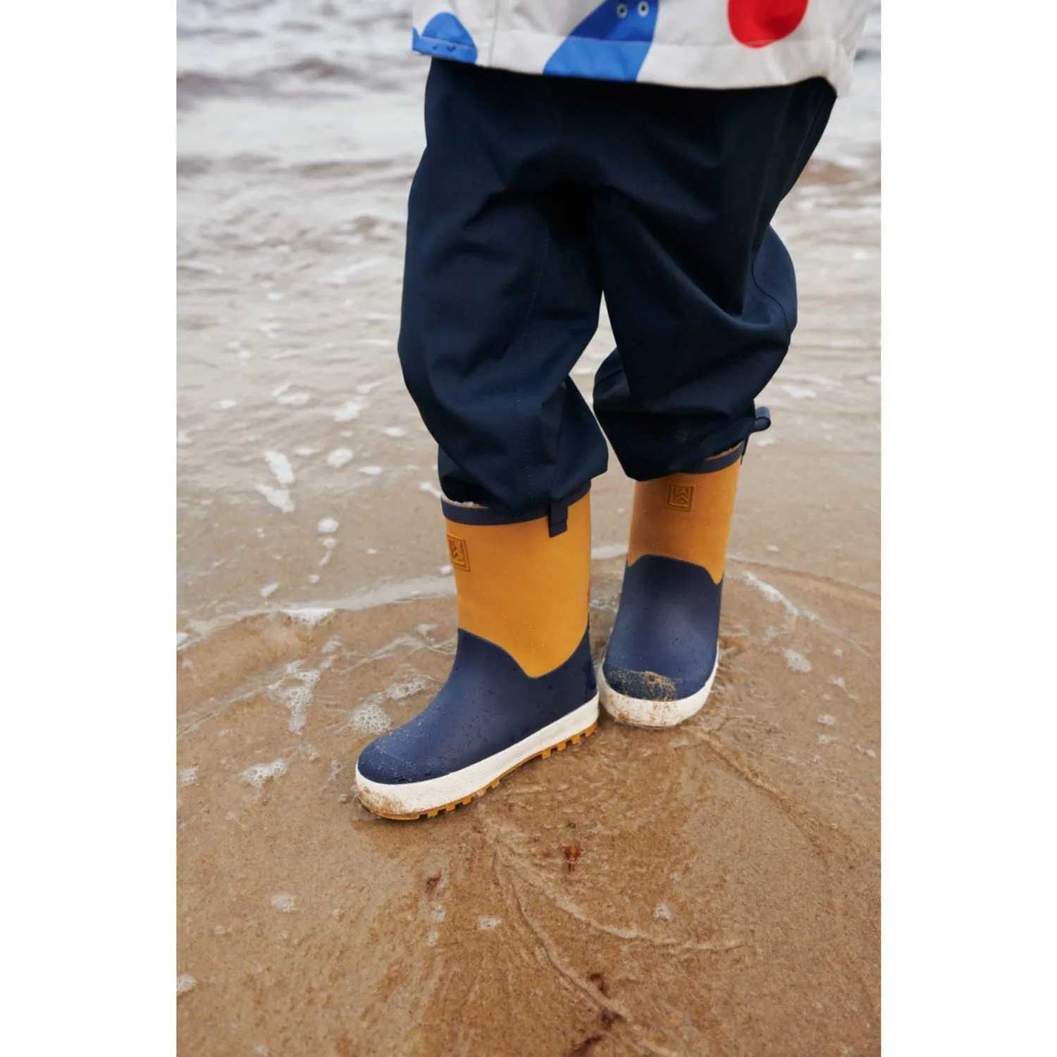 LieWood Classic Navy Multi Mix Sasha Thermo Rainboot