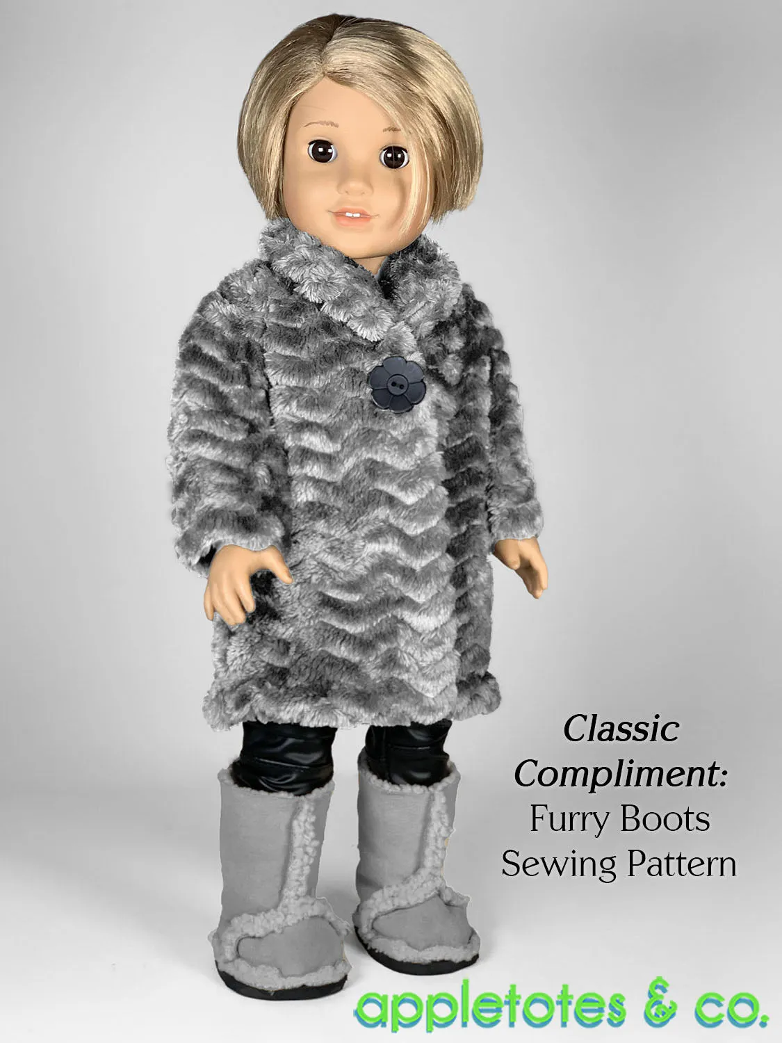 Moira Fur Coat 18 Inch Doll Sewing Pattern