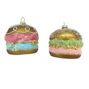 North Pole Sweet Shoppe Set Of 2 Assortment Candy Hamburger Cakes