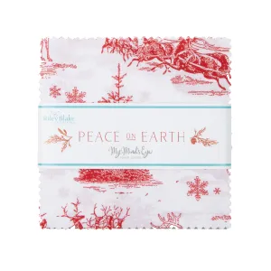 Peace on Earth | 5" Charm Pack by My Mind's Eye for Riley Blake | 42 pcs