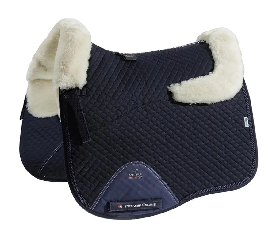 Premier Equine - Merino Wool Half Lined European Saddle Pad - Dressage