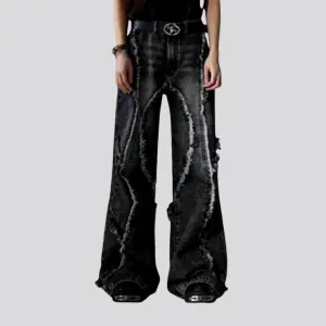 Retro faded jeans for men