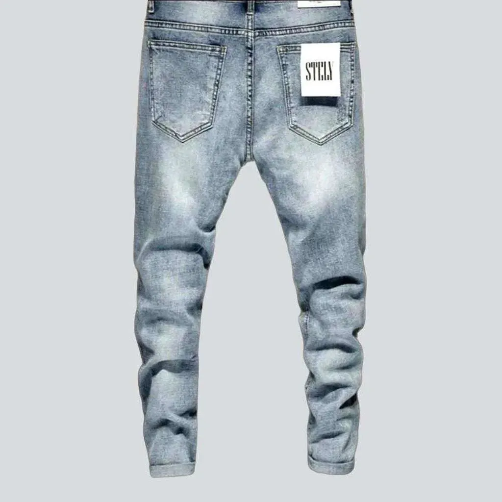 Ripped skinny jeans for men