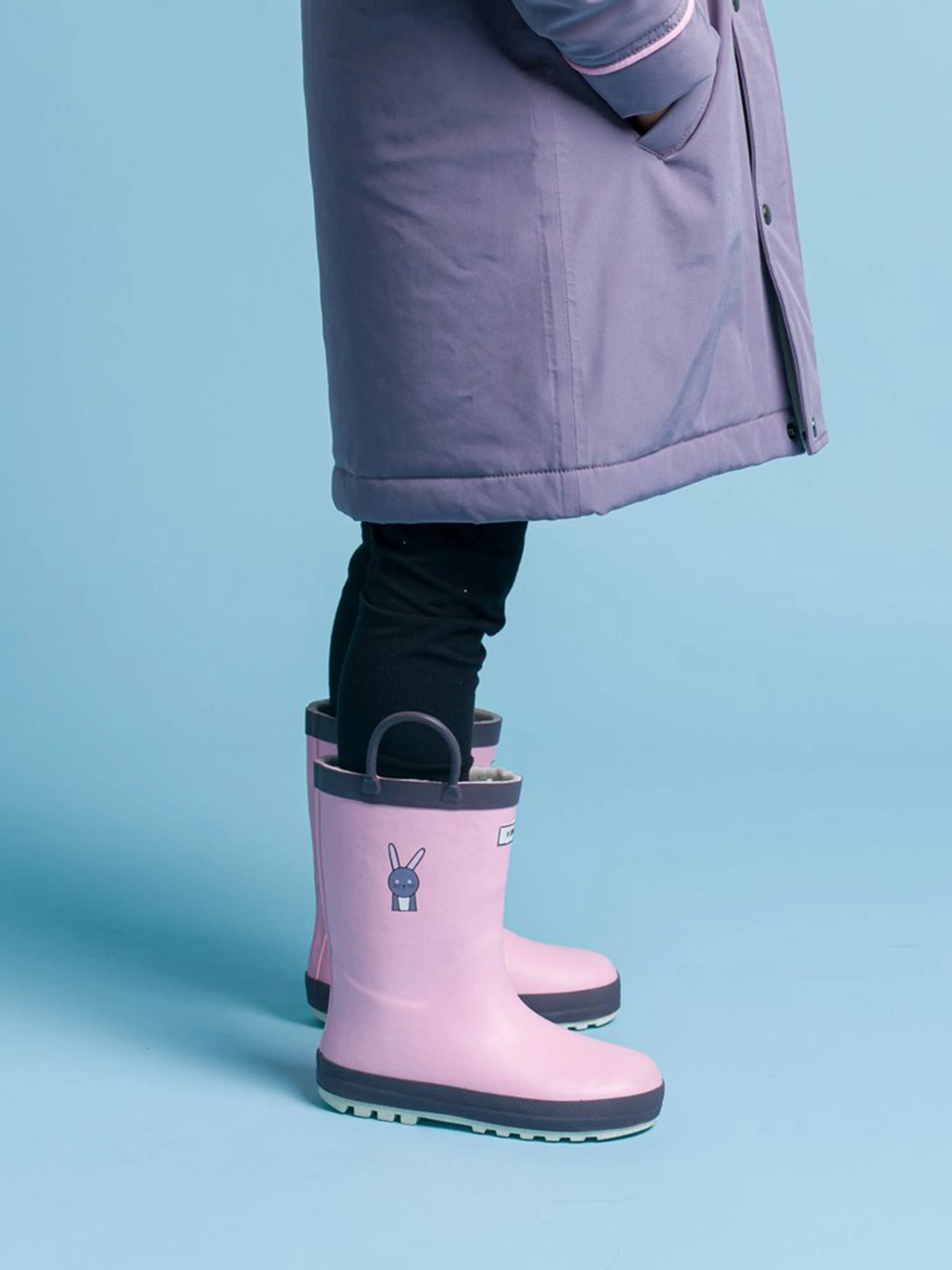 Roarsome Girls Hop Rain Boots in Pink