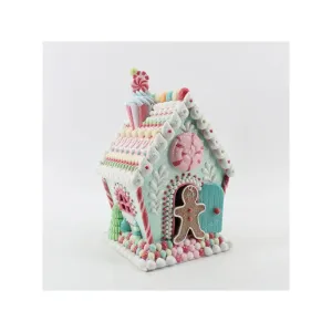 Santa's Sweet Shoppe Collection December Diamonds 12-inch LED Cookie House Figurine