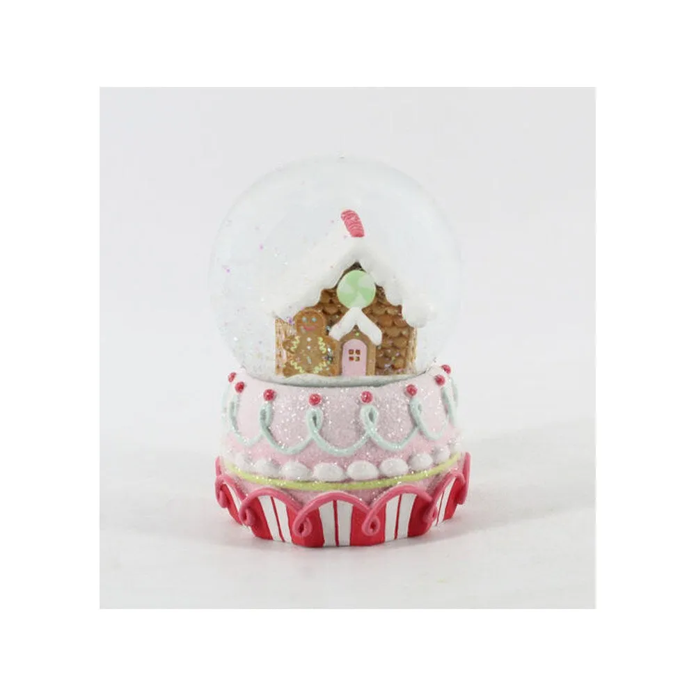 Santa's Sweet Shoppe Collection December Diamonds Gingerbread Waterglobe Figurine