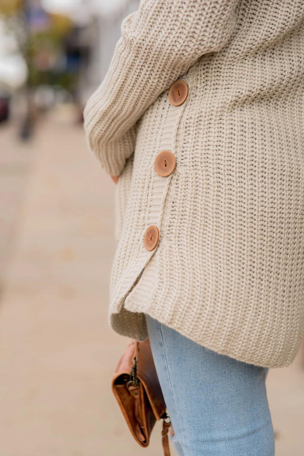 Side Button Sweater