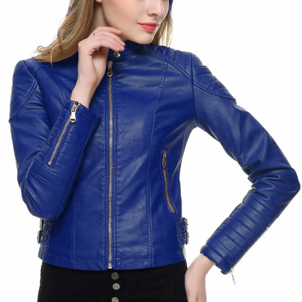 Slim Fit Motorcycle Fashion Leather Jacket