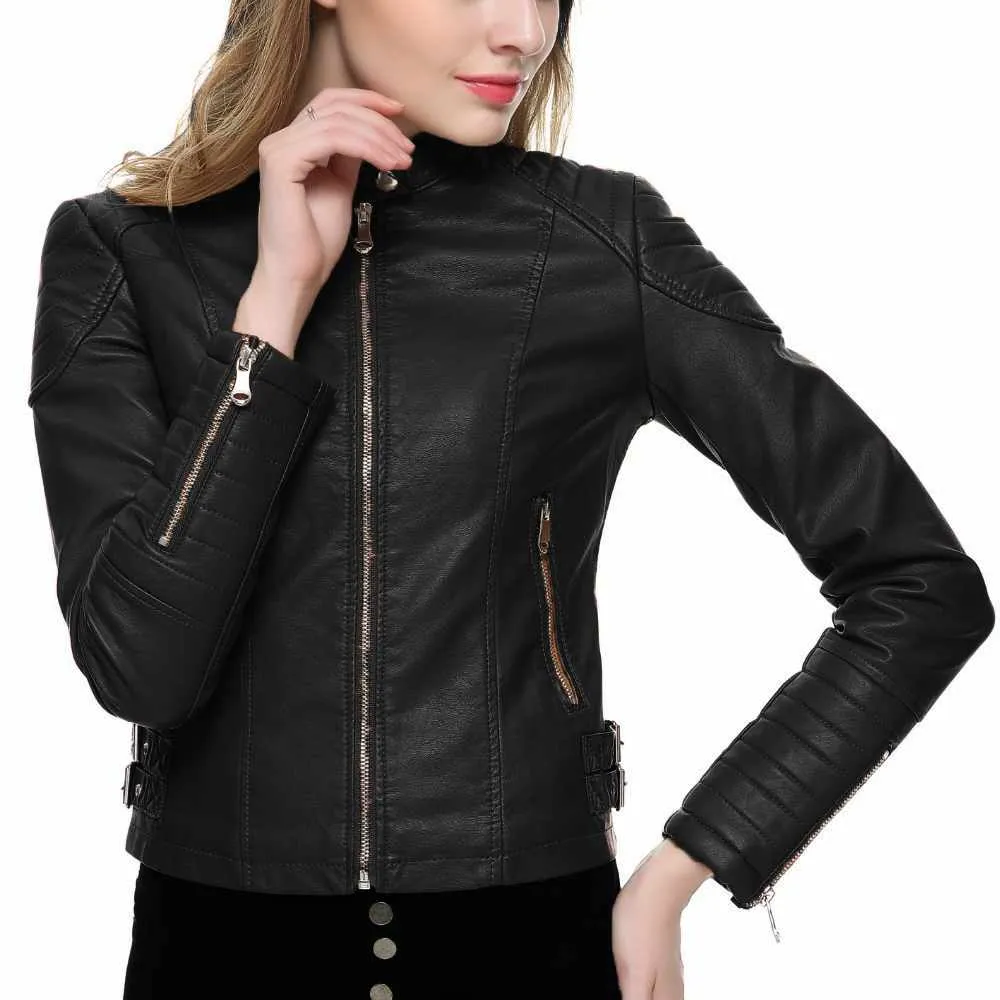 Slim Fit Motorcycle Fashion Leather Jacket