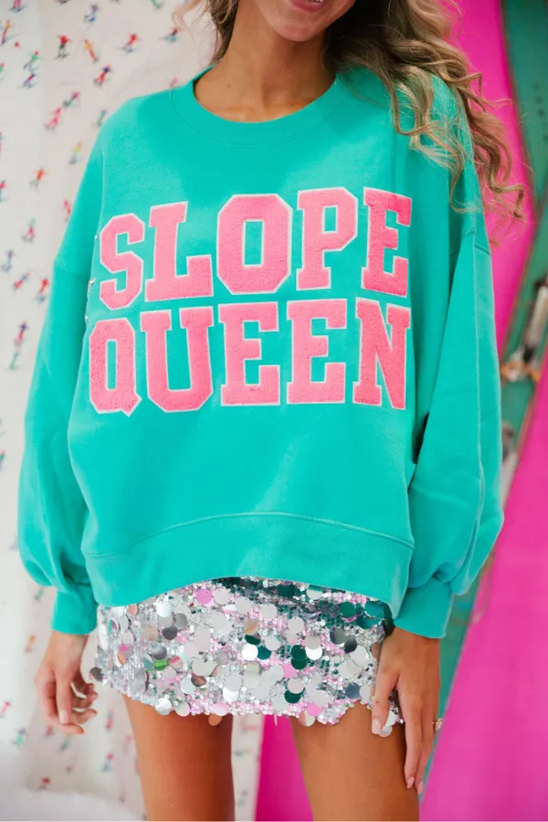 SLOPE QUEEN MINT PULLOVER