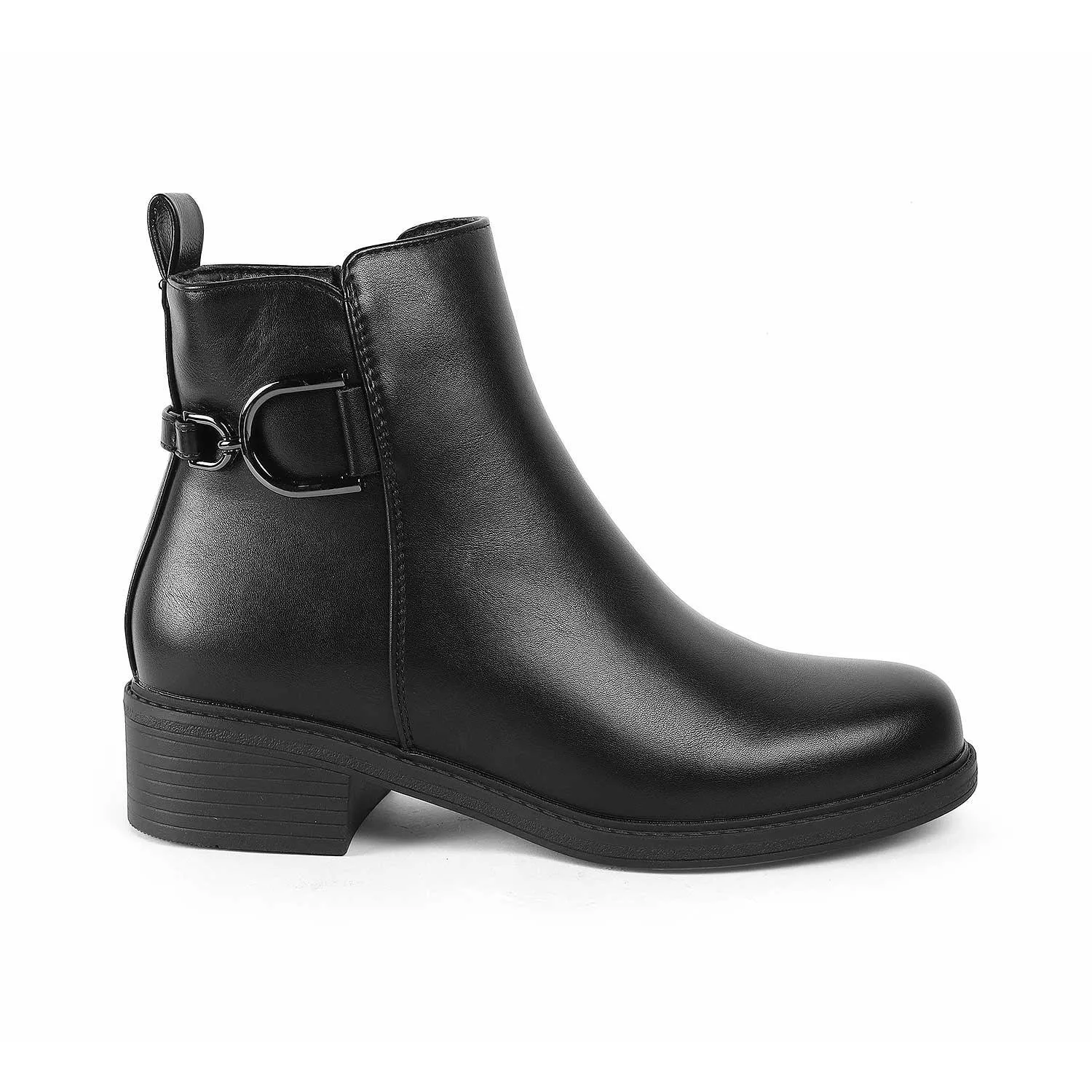 Tresmode Zurich Black Women's Ankle-length Boots