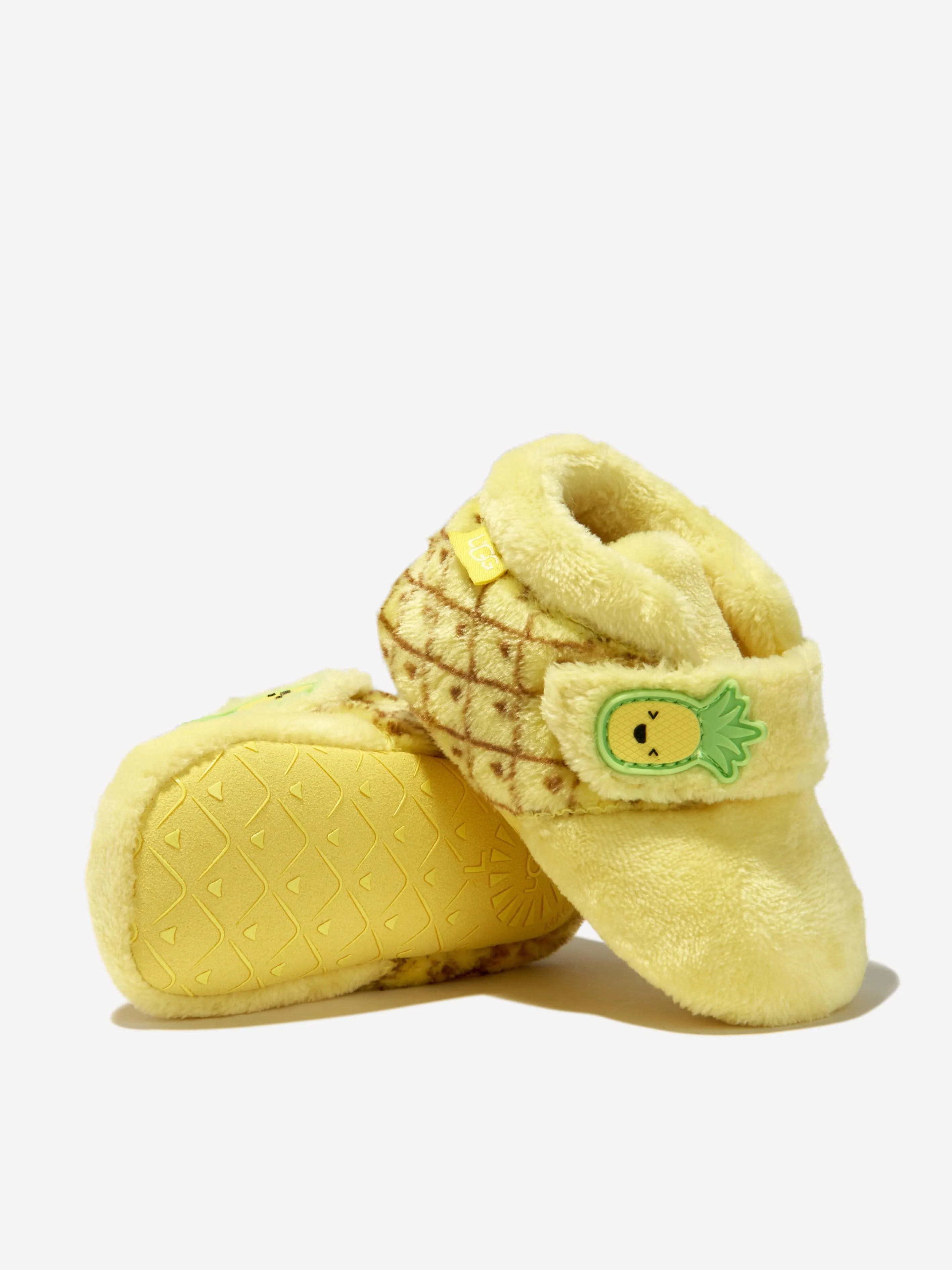 UGG Baby Bixbee Pineapple Booties in Yellow