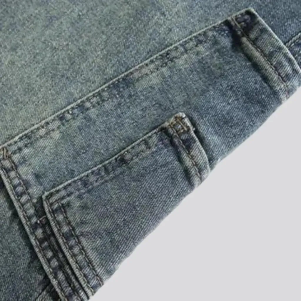 Vintage baggy mid waist men's jeans