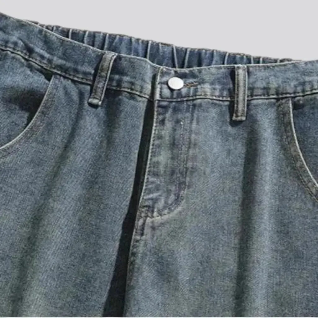 Vintage baggy mid waist men's jeans