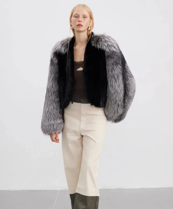 Women's Blackglama Mink & Silver Fox Jacket