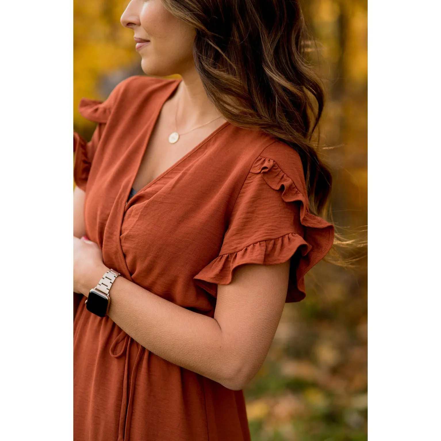 Wrapped Top Sleeve Dress