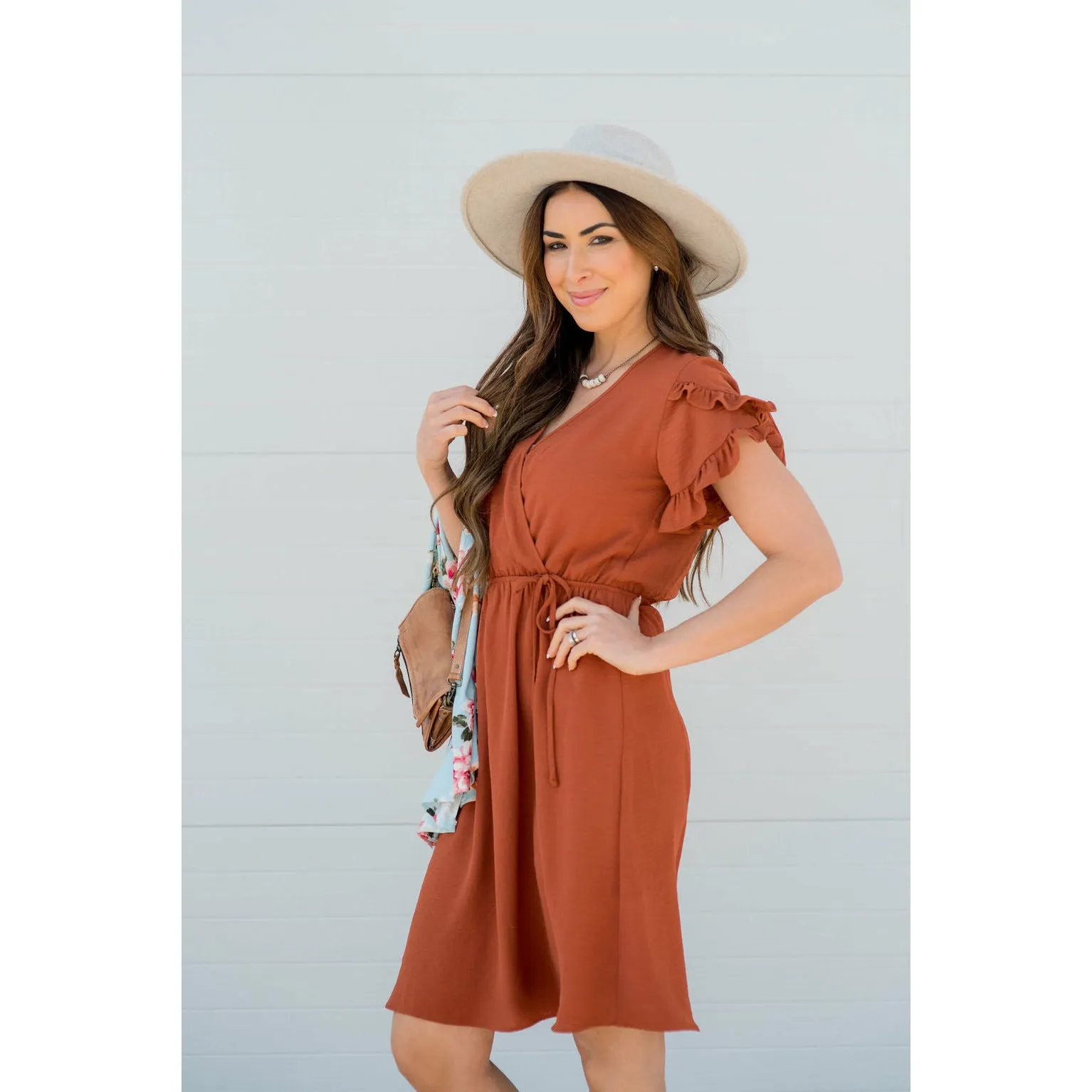 Wrapped Top Sleeve Dress